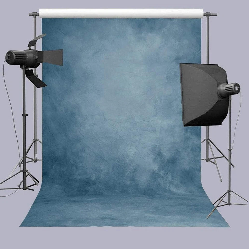 Abstract Blue 5x7ft Backdrop for Graduation, Portraits, and Family Photos