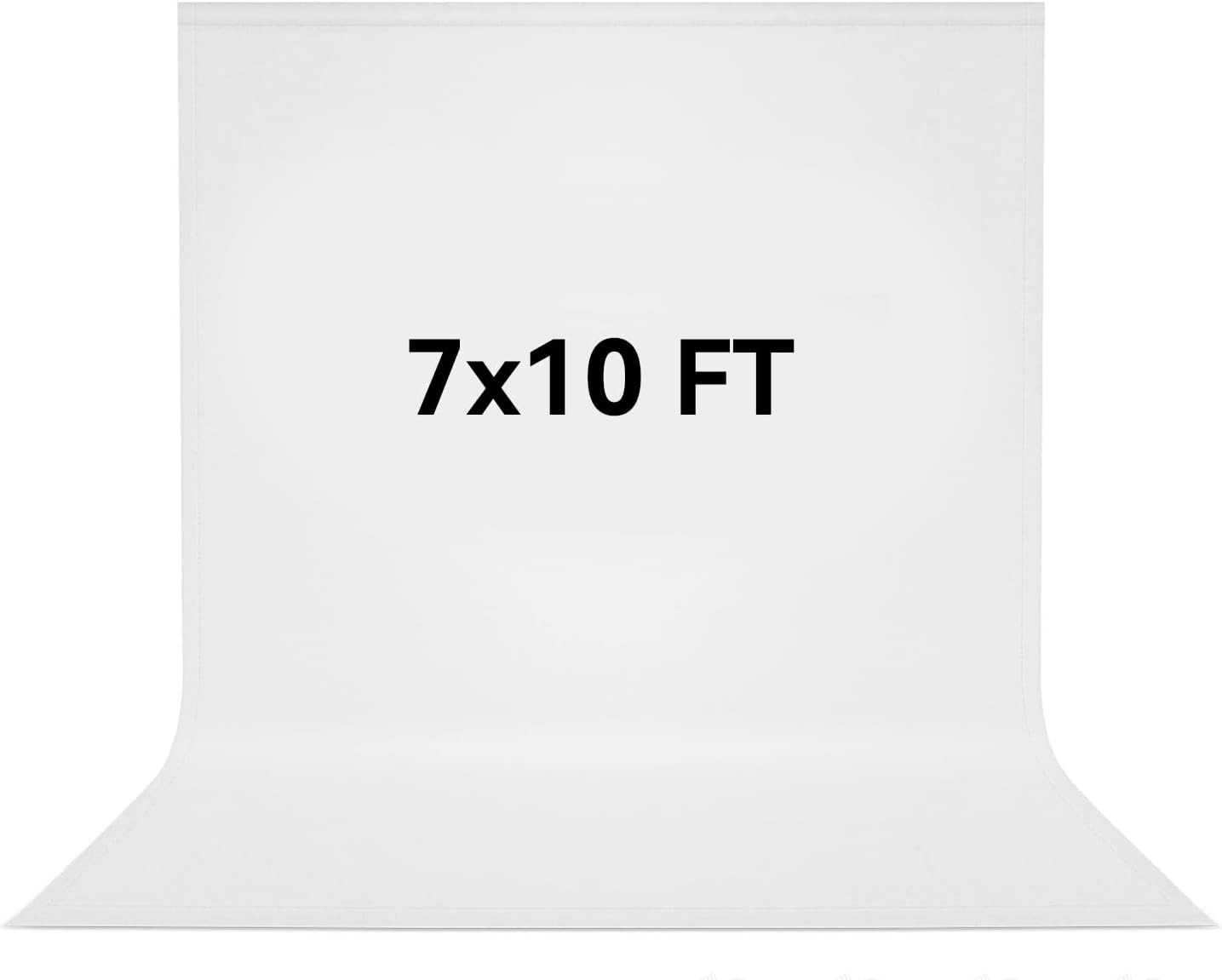7 X 10 FT White Backdrop, 100% Polyester Photography Backdrop Foldable Washable