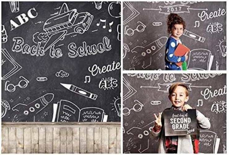 3x5ft Back to School Vinyl Backdrop – Lightweight, Durable & Water-Resistant