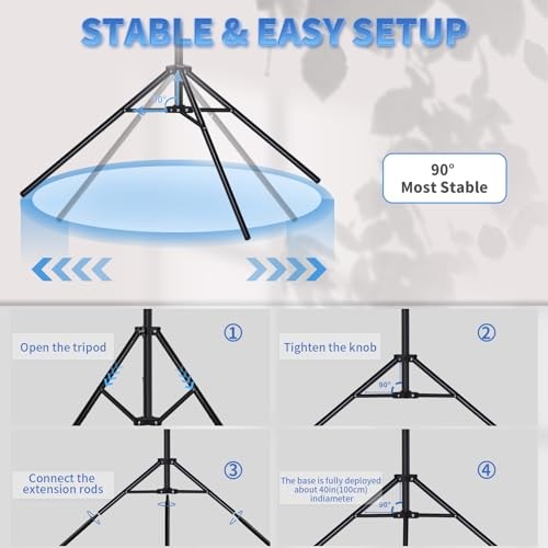 Backdrop Stand, 8.5x10ft(2.6x3m) Photo Studio 8.5x10ft Backdrop Stand