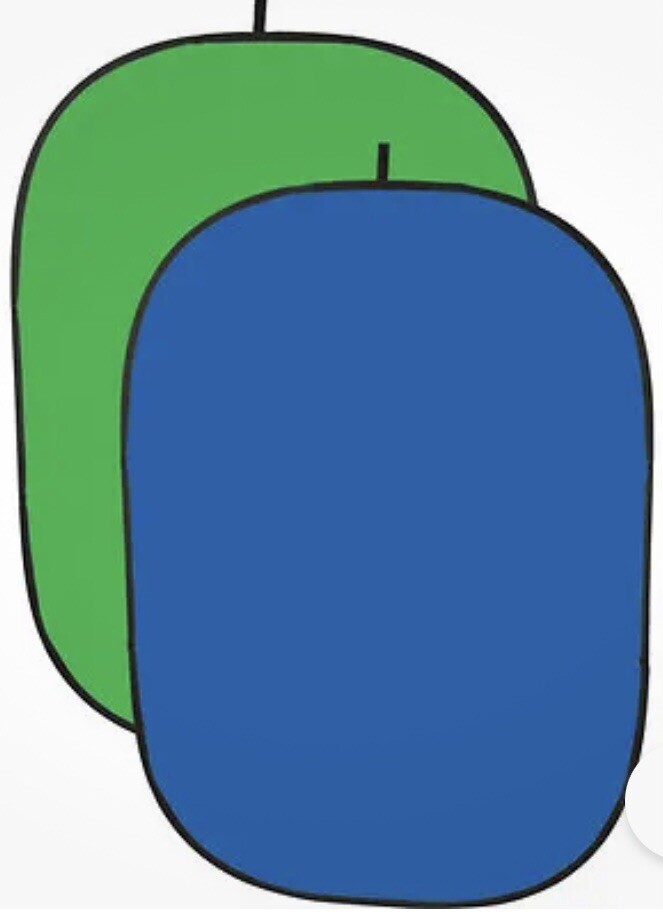 Impact Instant Open, Collapsible Background – 5 x 7′ (Chroma Blue/Chroma Green)