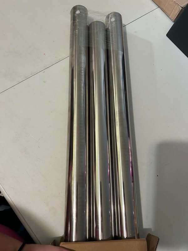 118 in / 3 m Stainless Steel Silver Tube Crossbar for Studio Backdrop Mount