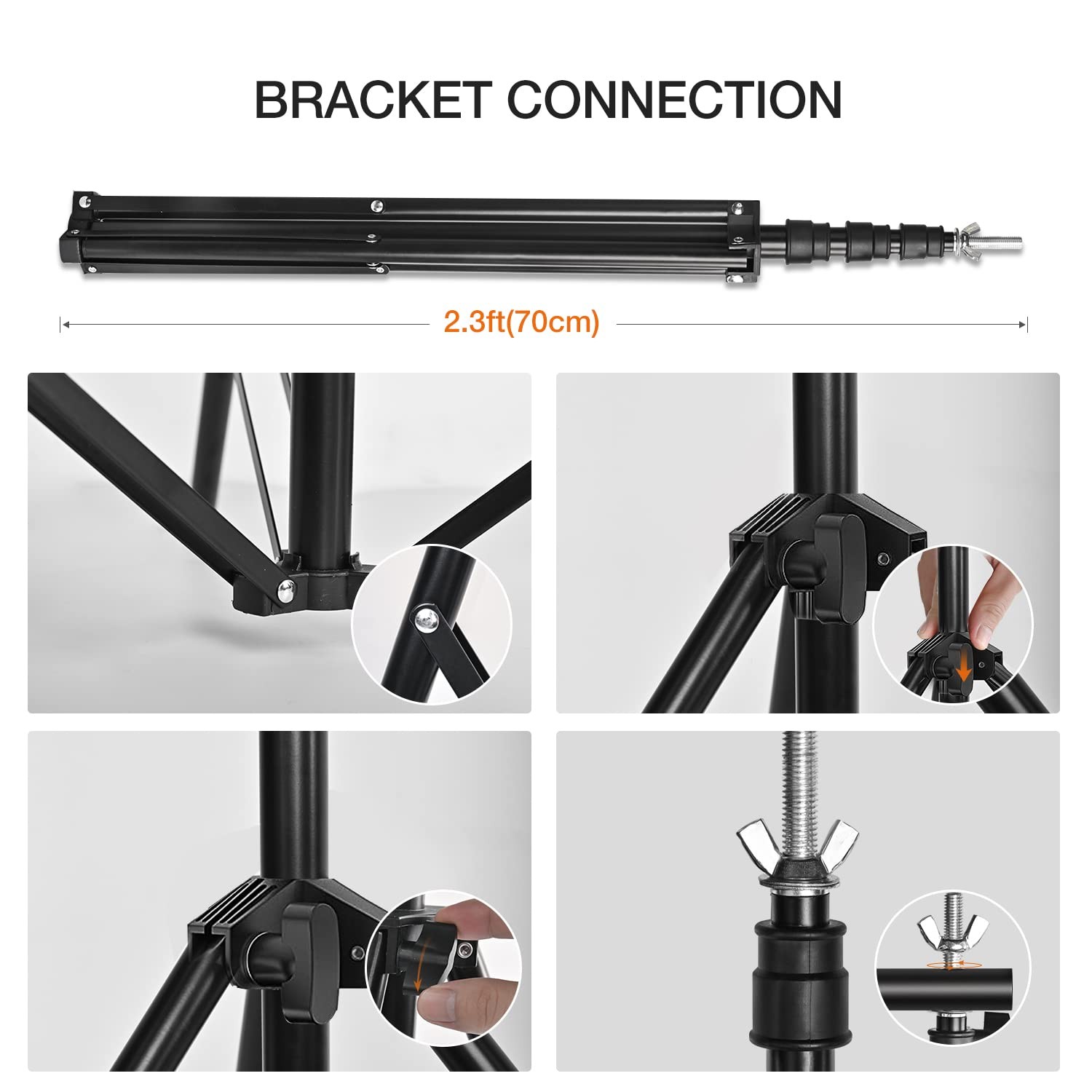 10 X 10 ft Photo Video Studio Background Support Stand, Adjustable Heavy Duty…