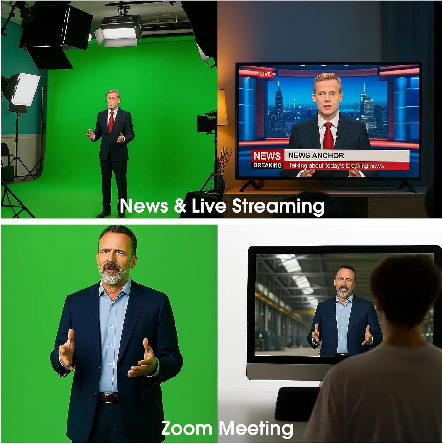 Lightweight 10x20ft Green Screen for Photoshoots & Zoom Meetings – Wrinkle-Free