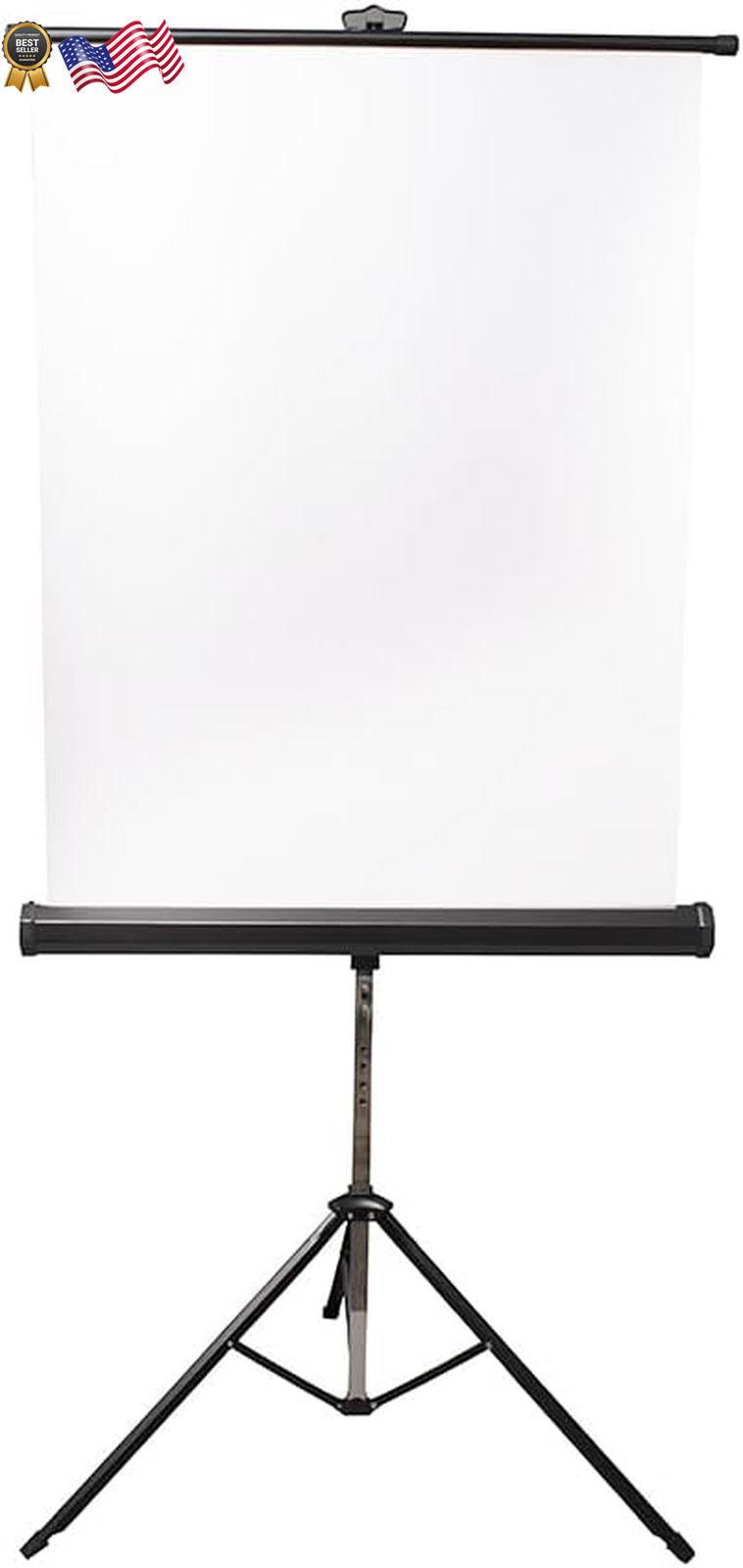 Retractable White Photo ID Backdrop for Passport Photos (Free Standing)