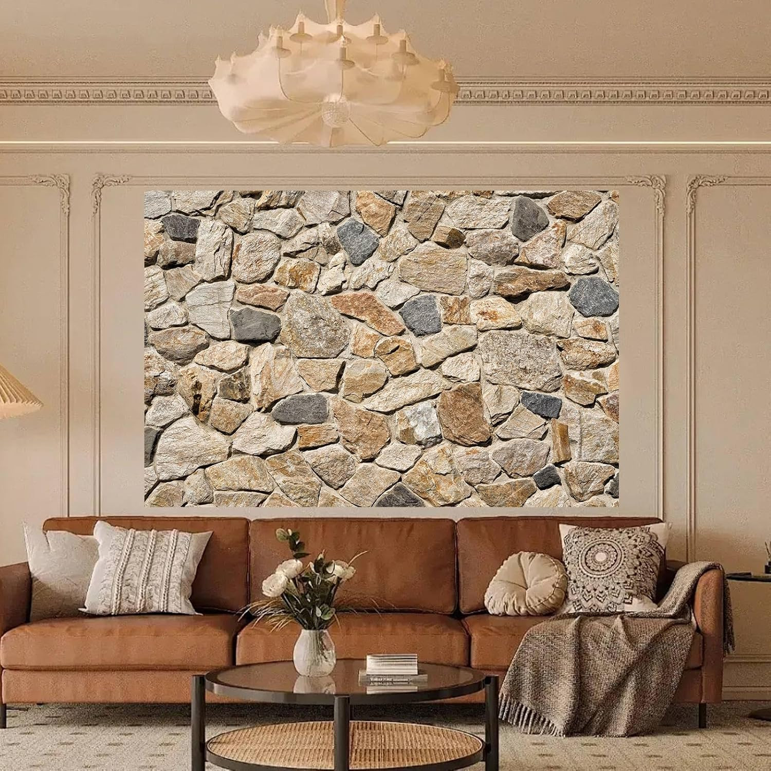 Stone Wall Background Natural Rock Wall Photography Backdrop Outdoor Stone Wall
