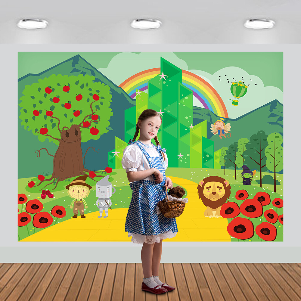 Emerald City Fairytale Storybook Backdrop Party Decoration Photography 7×5 feet