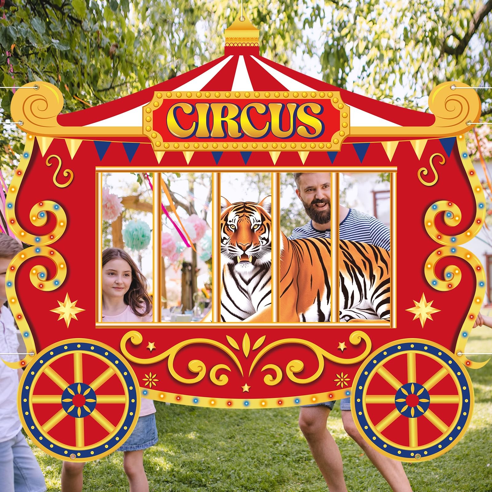 Carnival Photo Backdrop – Circus Party Decorations for Memorable Events