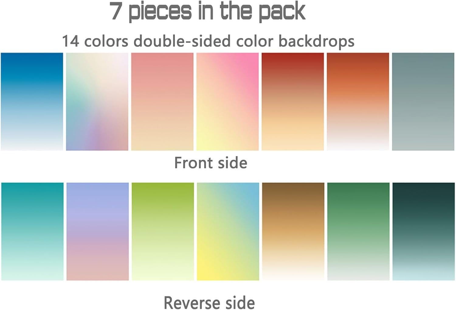7PCS 14Patterns Product Photography Backdrops with Stand: Flat Lay Seamless