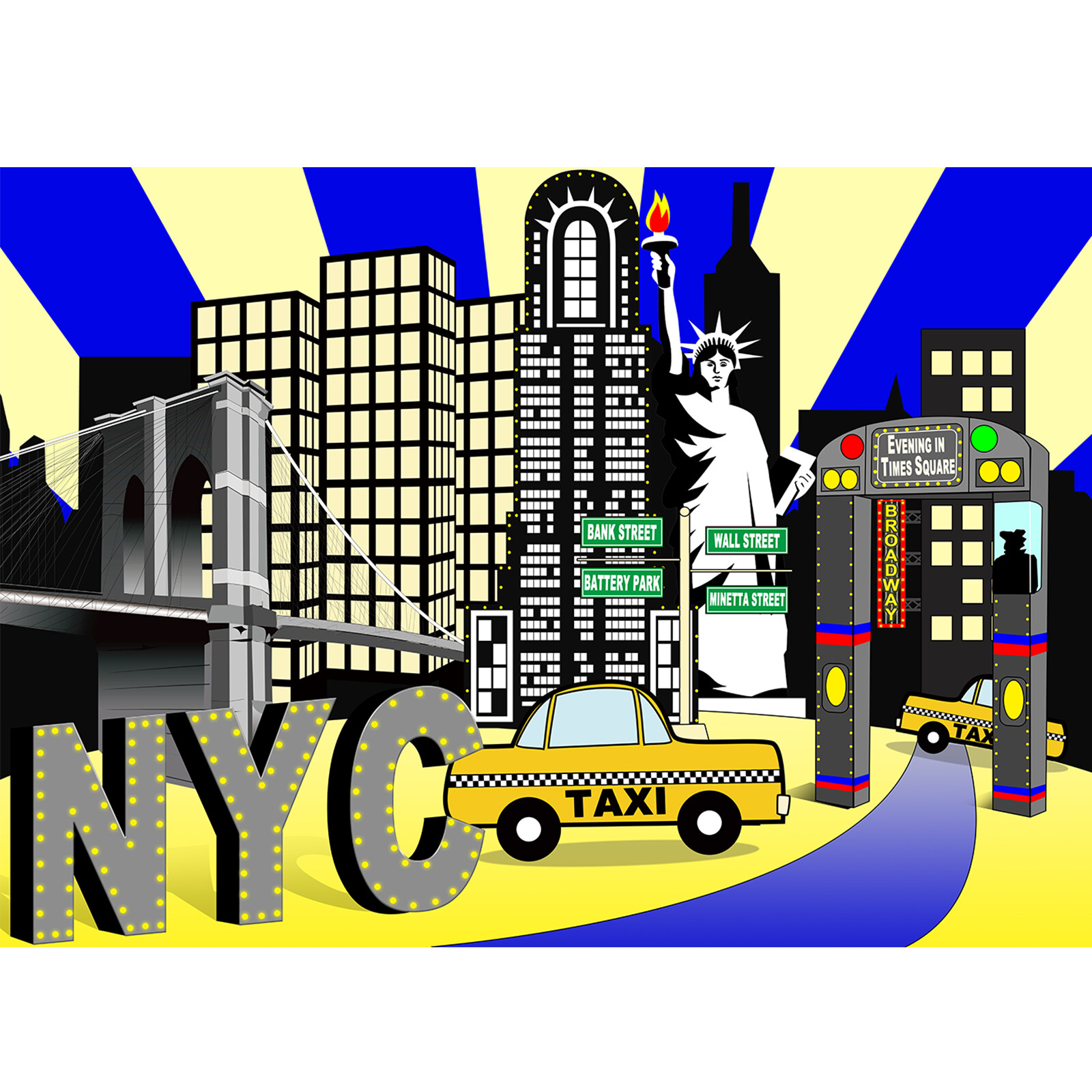 New York Times Square Party Backdrop Photography Background 7x5feet