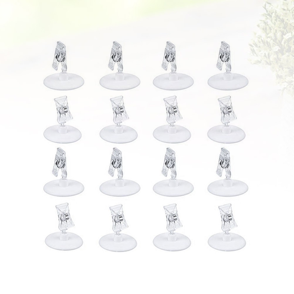 9 Pcs Market Stall Accessories Sign Holder Clip Tabletop Advertising