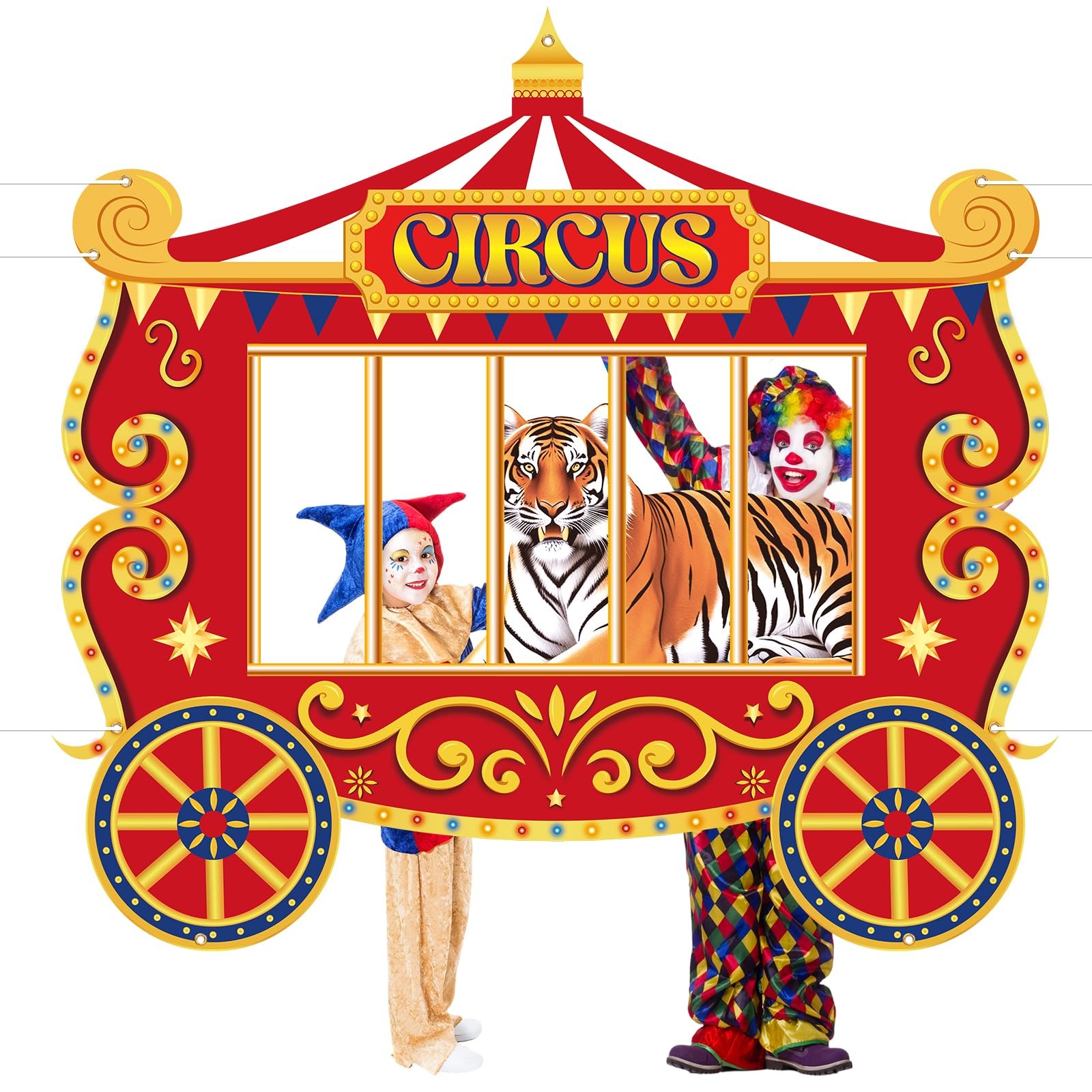 Carnival Photo Backdrop – Circus Party Decorations for Memorable Events