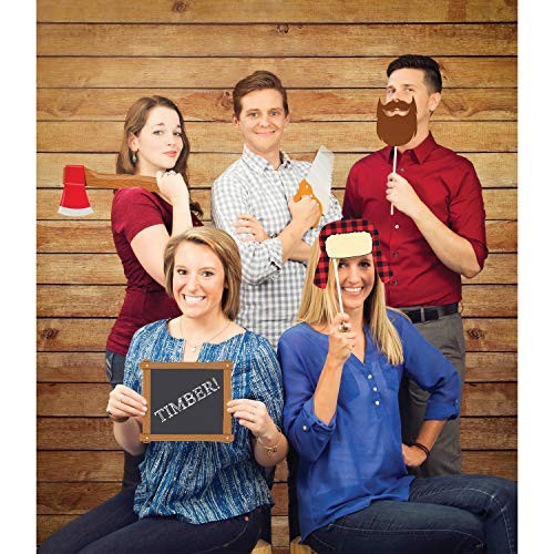 Wood Grain Photo Backdrop 4.5 x 6 Feet for All Occasions Party Supplies
