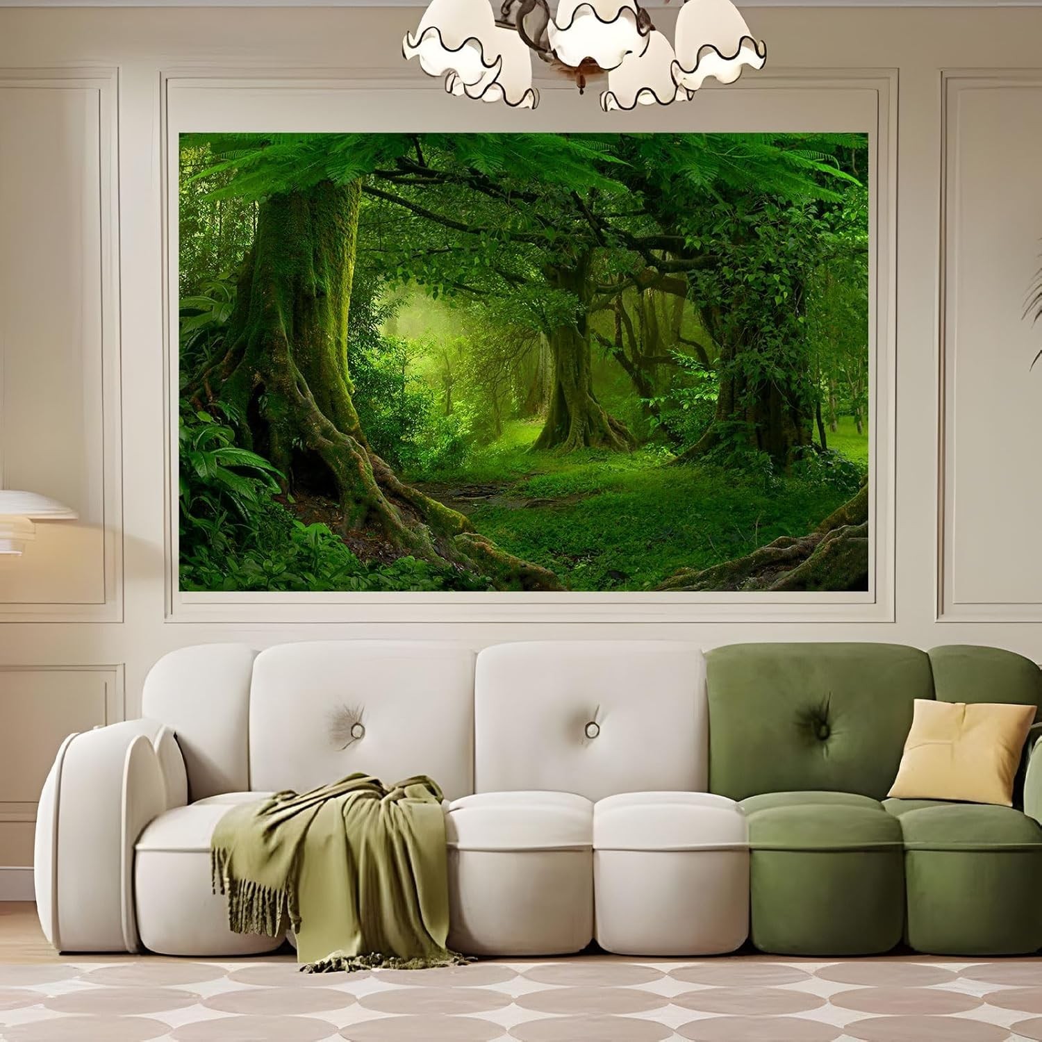 Stunning Jungle Forest Vinyl Backdrop 7x5ft – Ideal for Enchanting Photography
