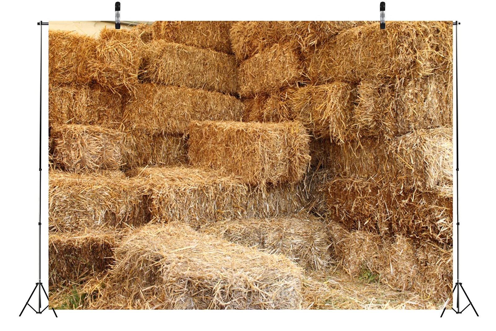7x5ft Fabric Farm Haystack Photography Backdrop Autumn Fall Harvest Barn Decor