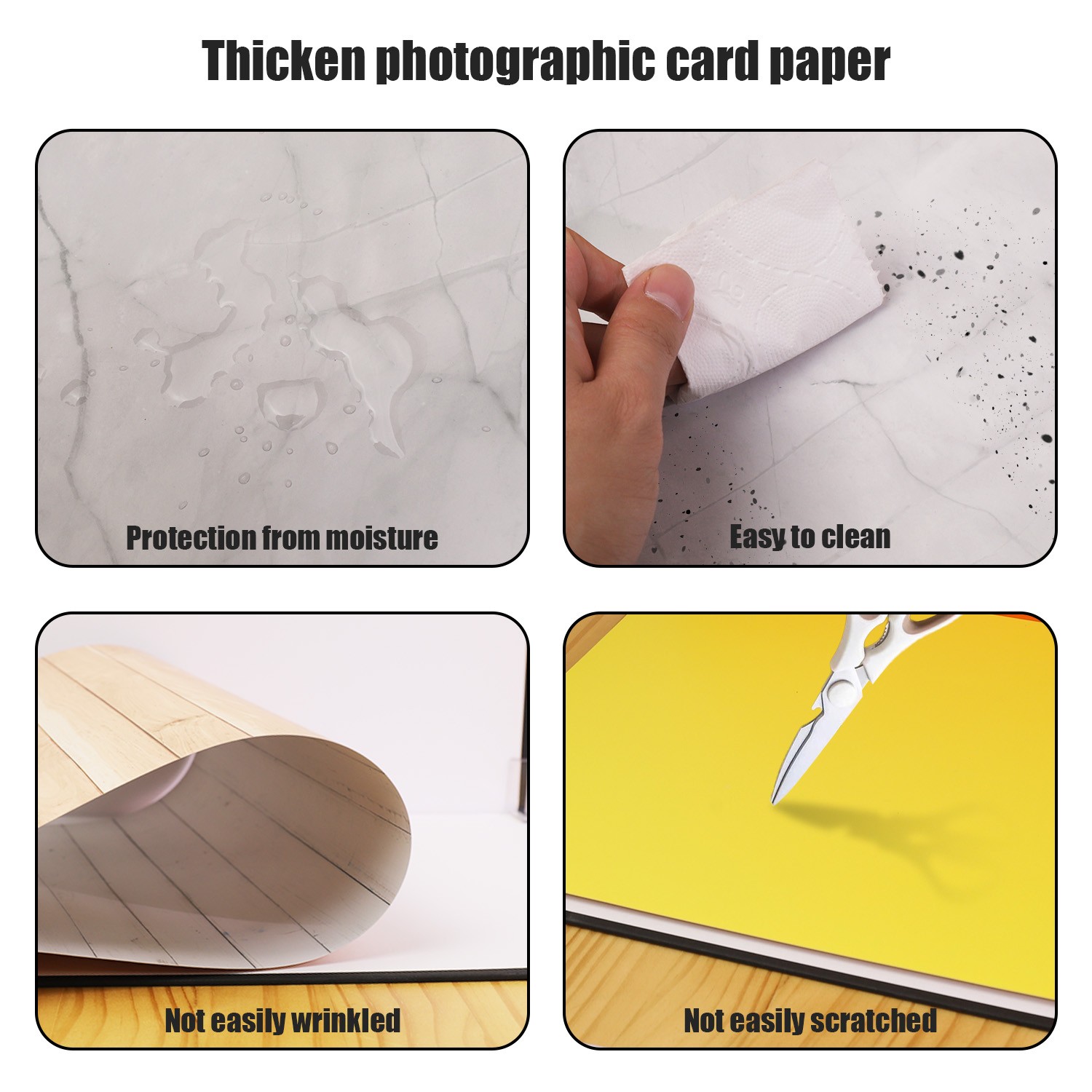 Photography Background Paper Photo Prop Backdrop Board For Food Small Product