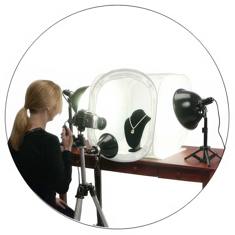 🌟 EZ CUBE TABLE TOP STUDIO – COMPLETE PROFESSIONAL LIGHTING & PHOTOGRAPHY KIT