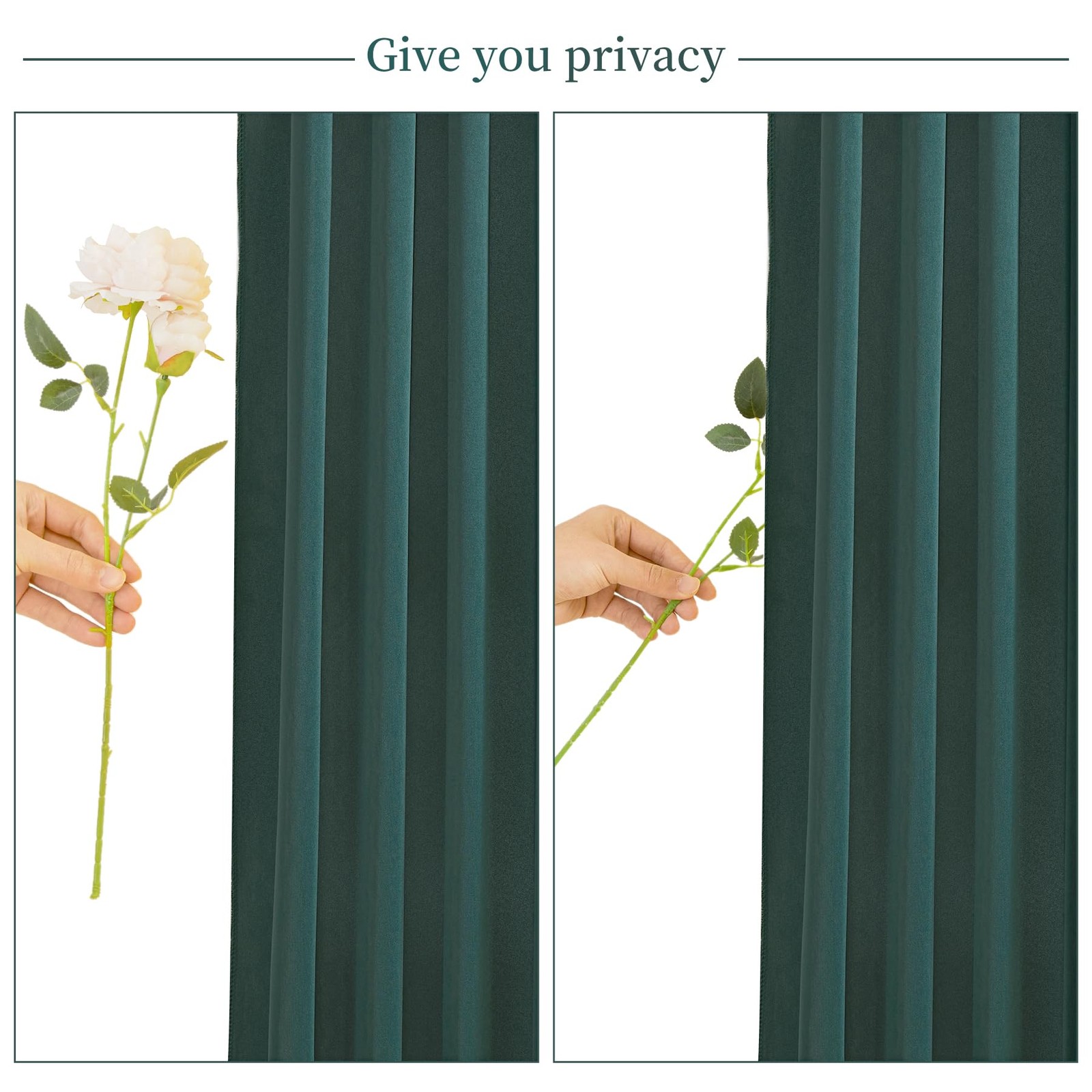 50ft x 10ft Wrinkle Free Hunter Green 5′(W) x 10′(H), 10 panels,