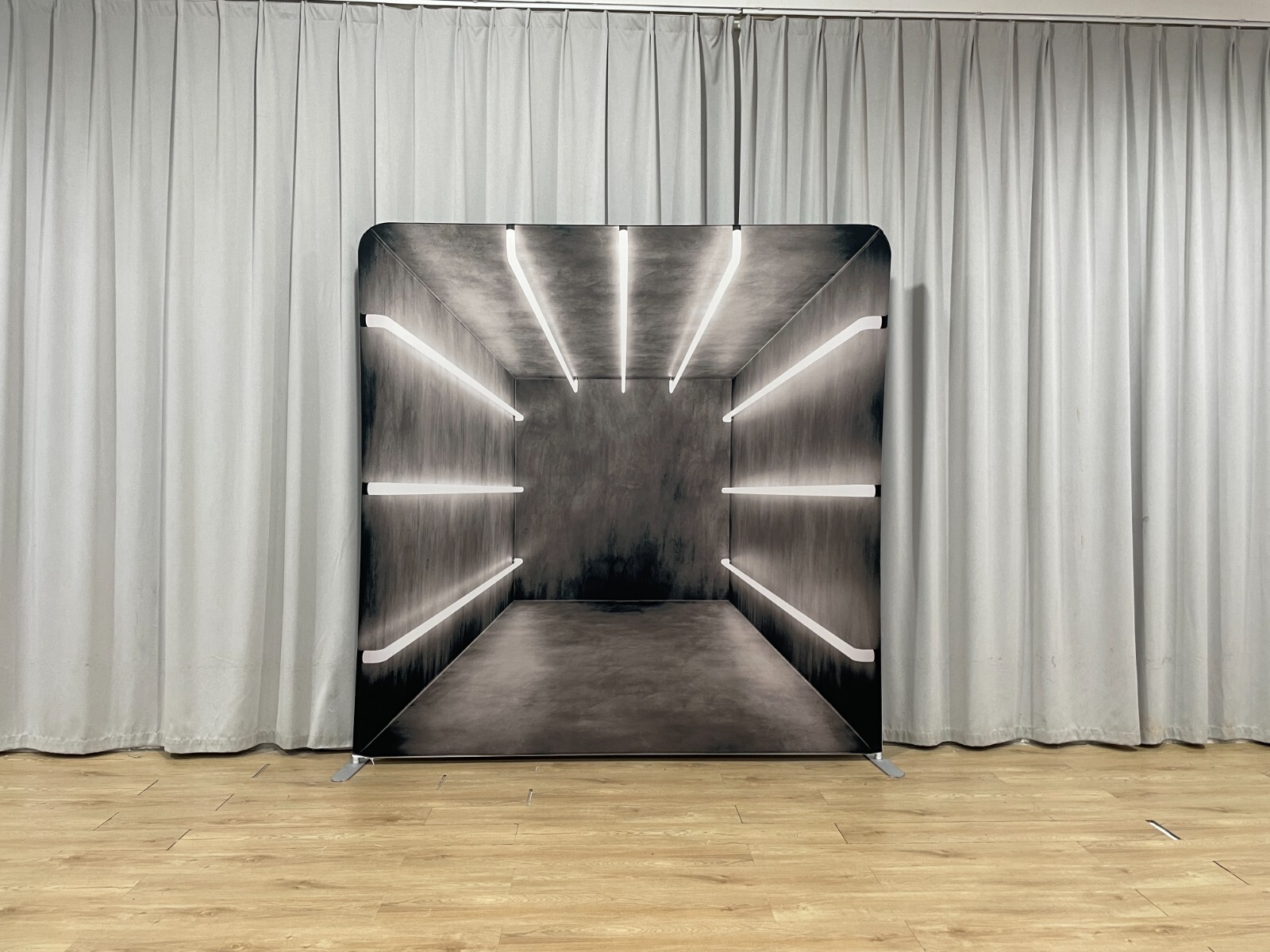 Bakod Luminous Corridor Pillow Case Tension Fabric Backdrop w/ 8ftx8ft Frame