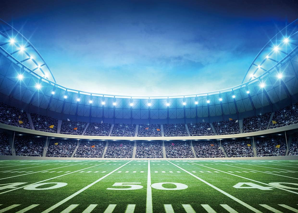 Football Field Backdrop Super Backdrops for Photography Sports Themed Party Deco