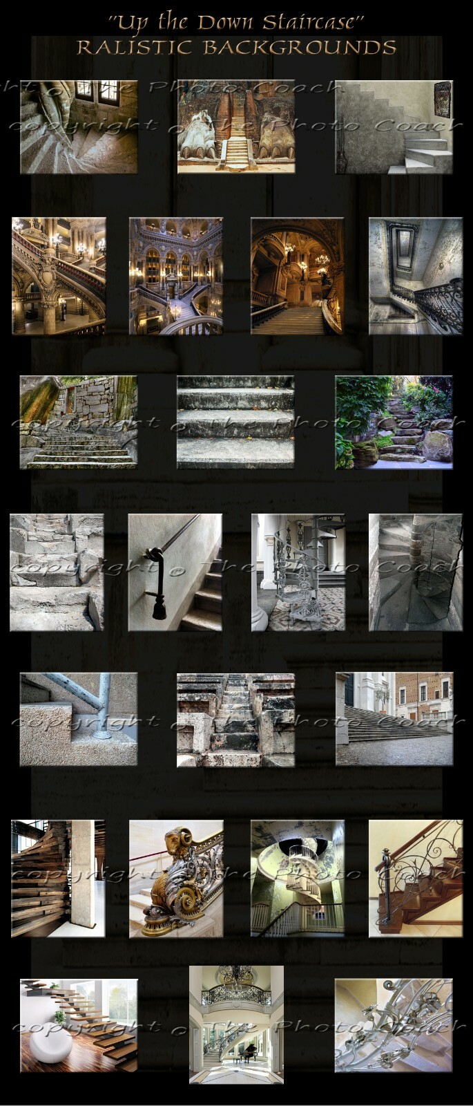 Digital Backdrops Photography Backgrounds A Best Seller Stair Case Collection 1L