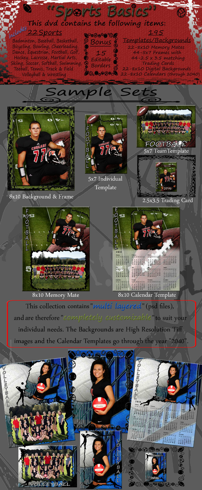 Digital Backgrounds Backdrops Sports Team Trading Cards Photo Memory Mates 1A