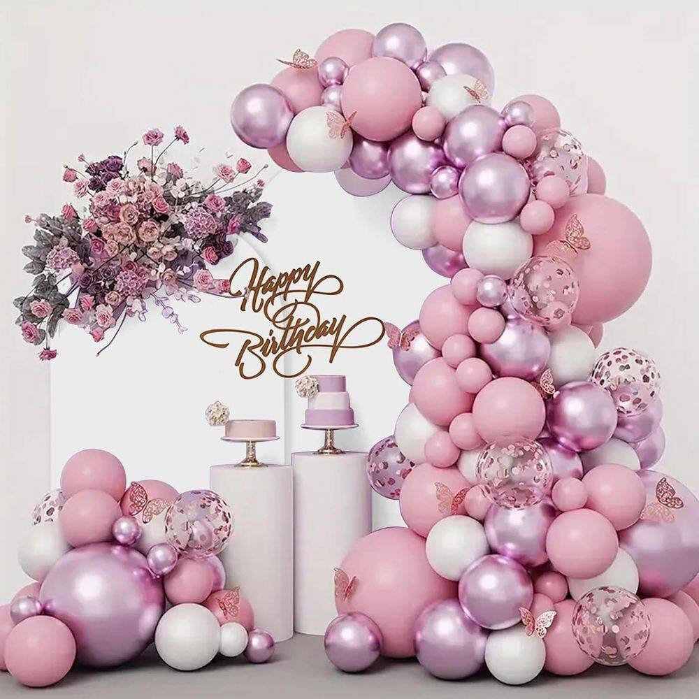Metal Arch Backdrop Stand Set Gold (7.2 Ft.+6 Ft.) with Cover for Wedding Birthd