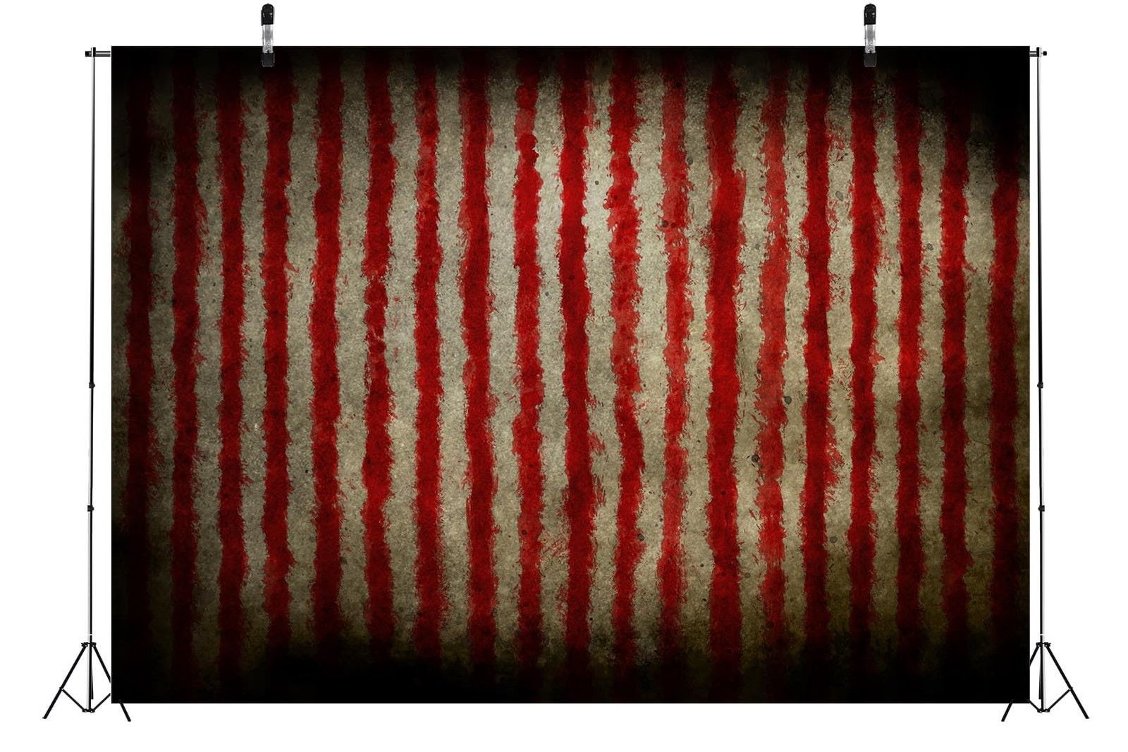 BELECO 8x6ft Fabric Evil Halloween Circus Backdrop for 8x6FT, A12077