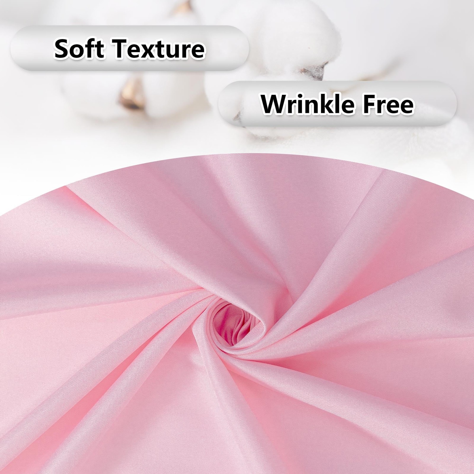 2 PCS 5×7 Ft Pink Backdrop Curtain For Parties Rod Pocket Photography Drapes