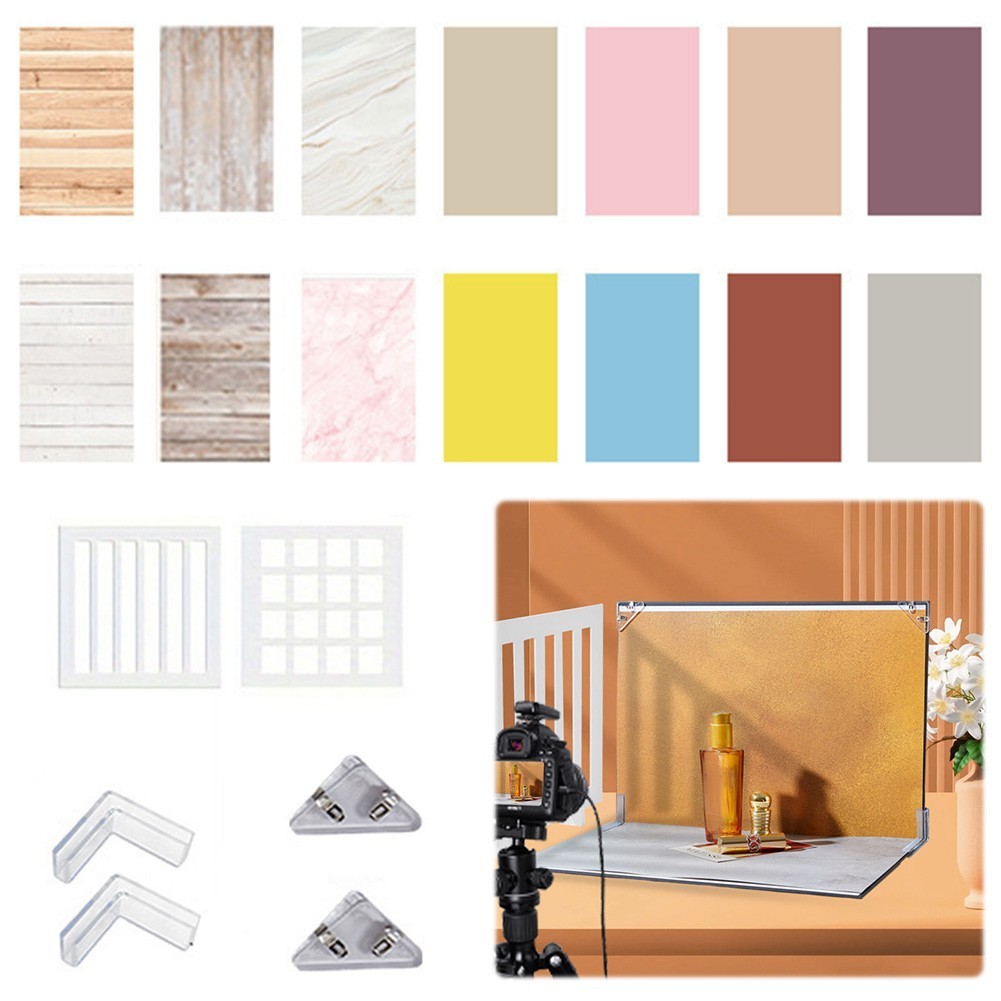 7Pcs 14Patterns Photo Background Set for Food Jewelry Photo Shootings Product