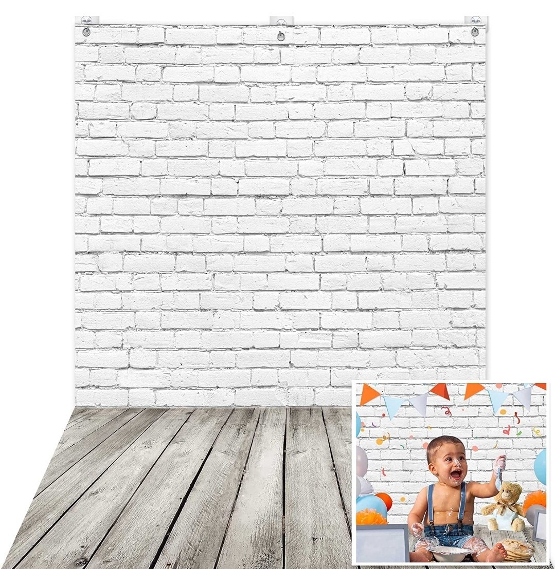 Photography Backdrop Photo Vinyl Background Lighting Studio 5×7.7ft Brick Wall