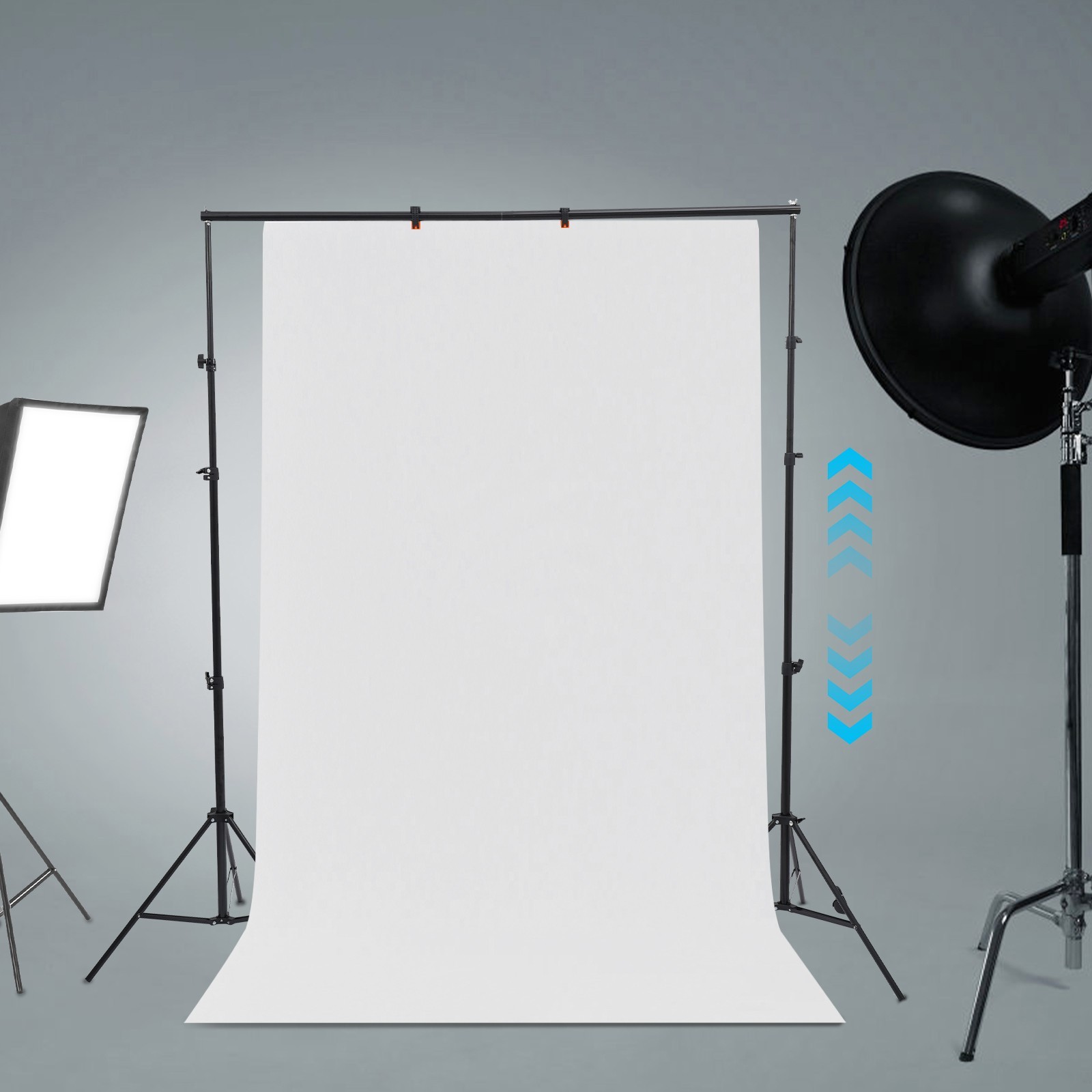 Backdrop Stand Photo Studio Adjustable Background Rack for Parties Photography
