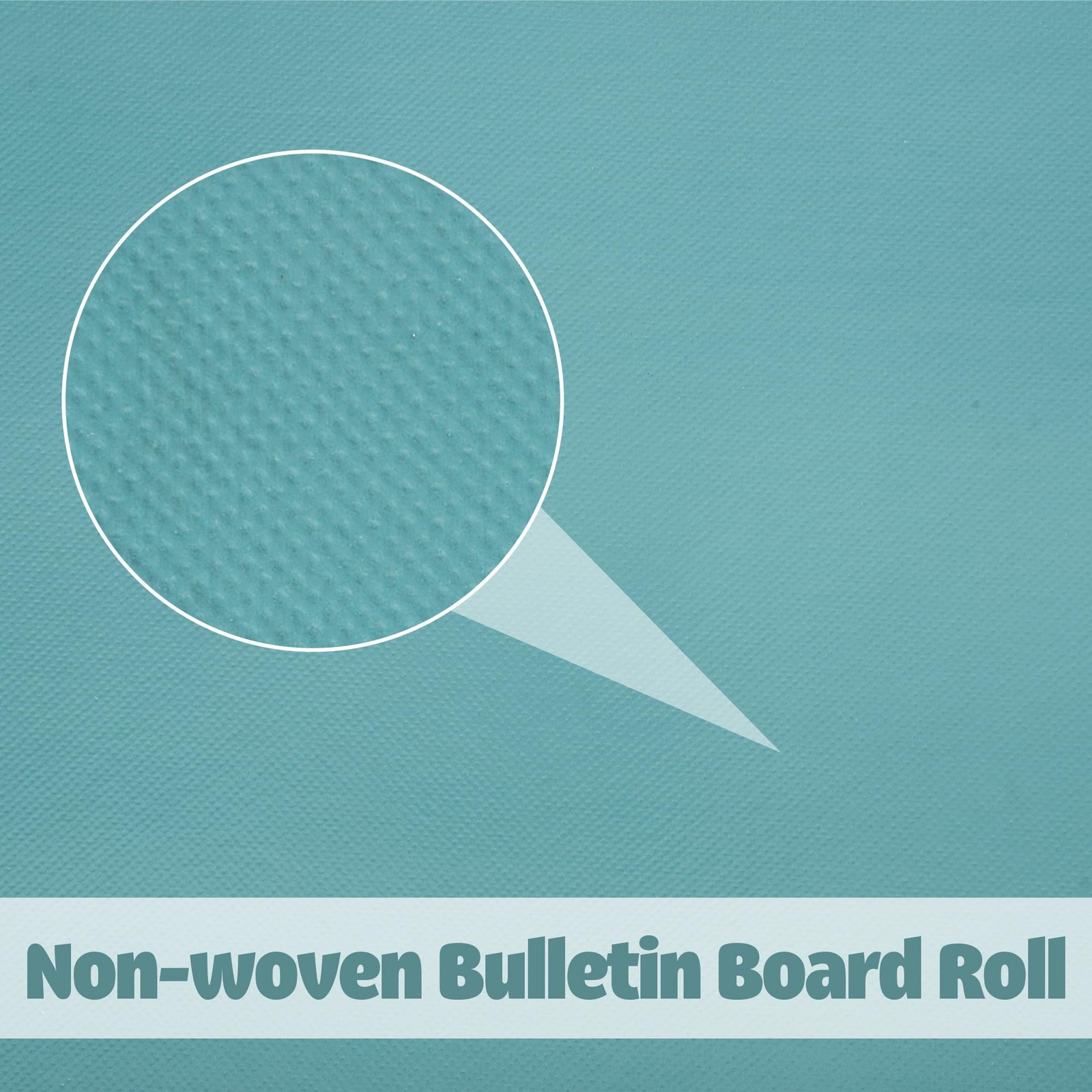 Calming Blue Bulletin Board Roll Non Woven Fabric Background 15.7 Inch x 36 FT