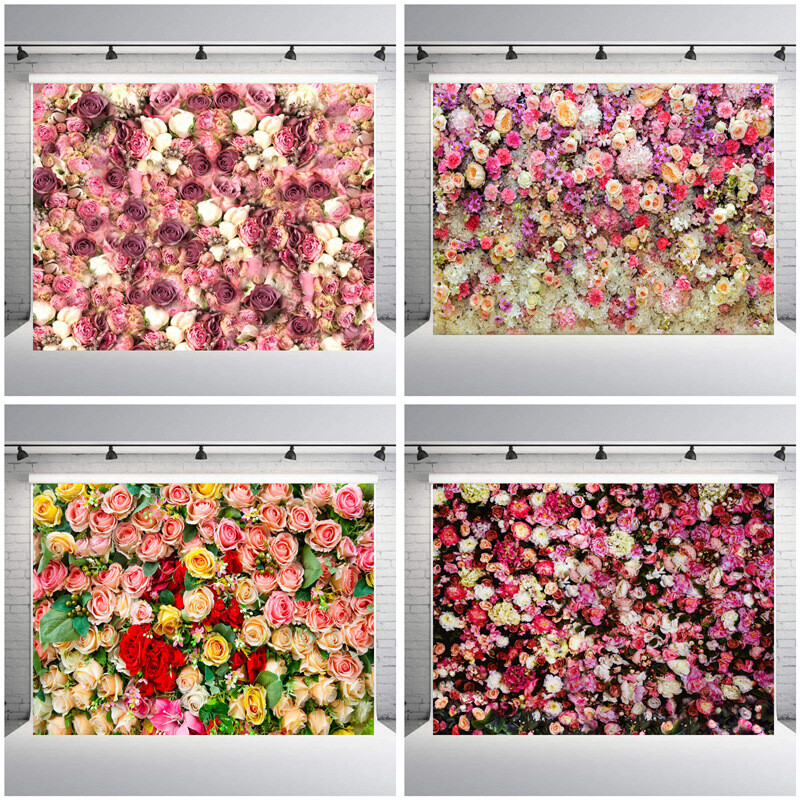 Romantic Floral Photography Background Video Studio Backdrops Party Wedding