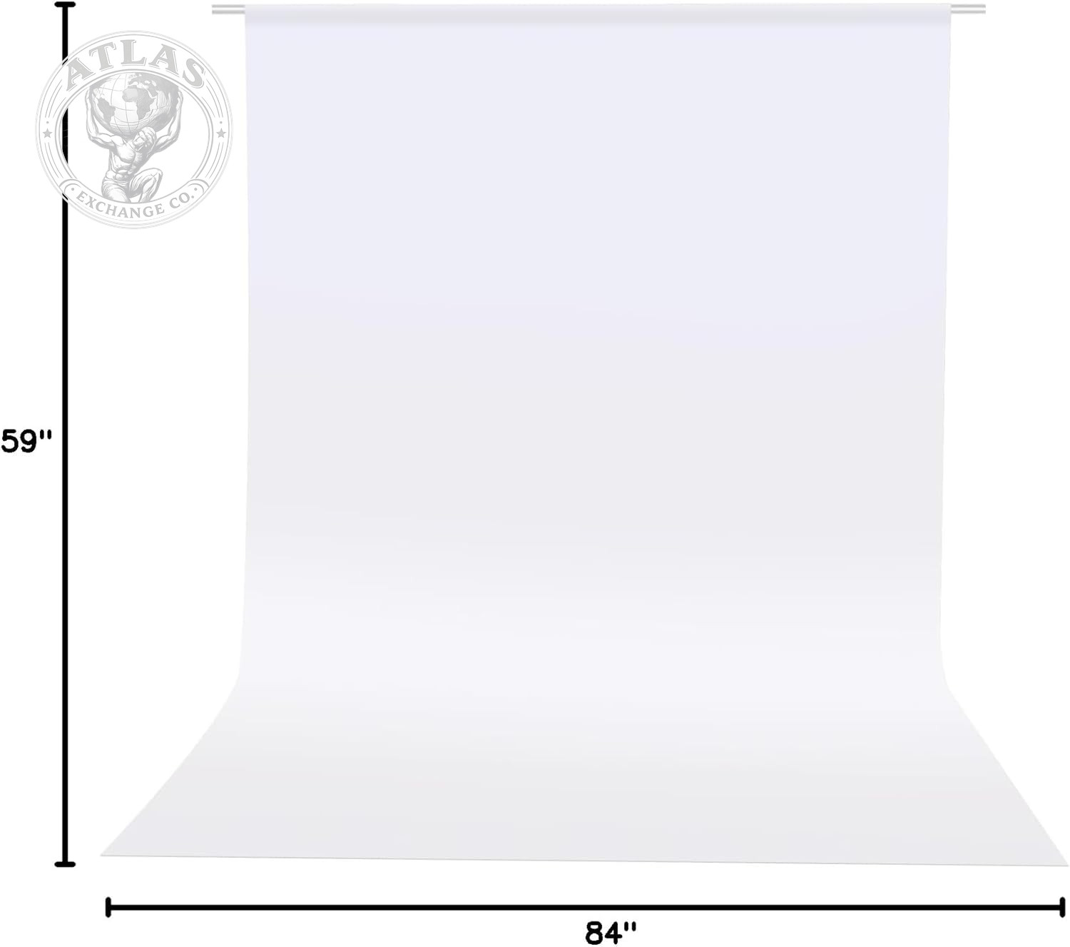 HEMMOTOP Photo Backdrop Curtains, 5X7 Ft White Backdrop for Photoshoot, White Ph