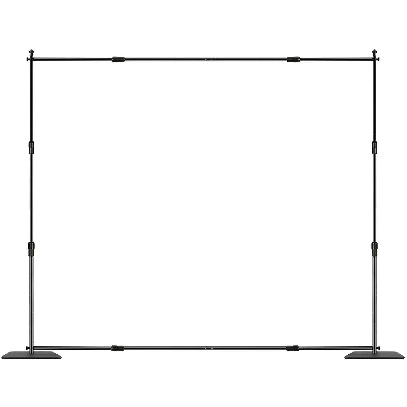 10x10ft Adjustable Pipe & Drape Stand 6 Clamps Carbon Steel Base Carry Bag