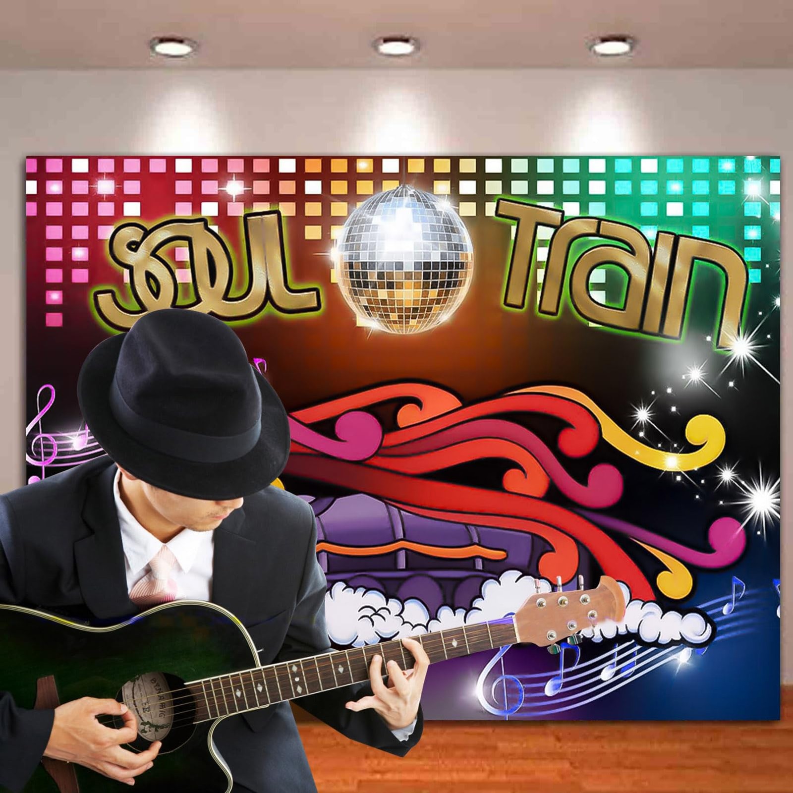 10x8FT 70’s and 80’s Disco Dancing Prom Party Decor Photo Background 70’s The…
