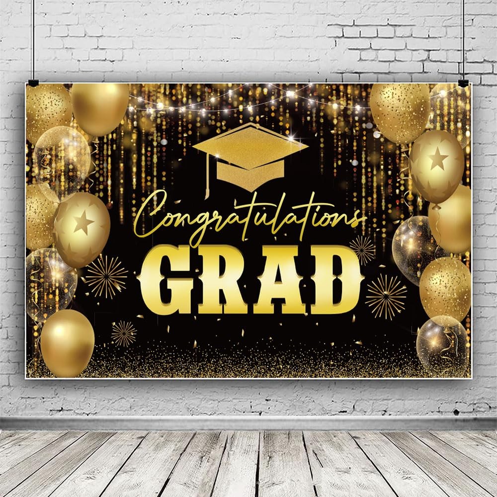 2025 Graduation Party Decorations Congrats Grad Banner 72×44 Inch, 2025 Class…