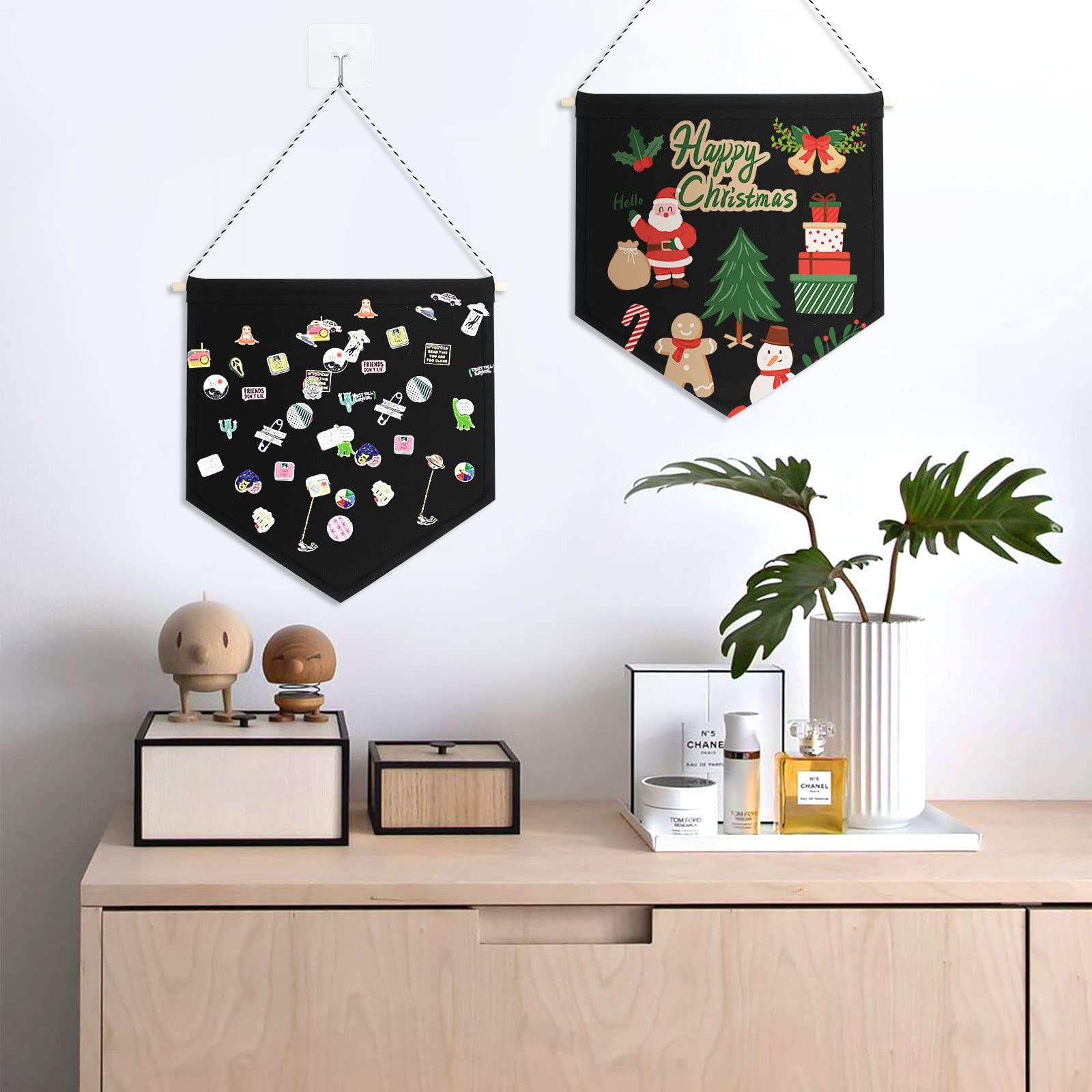 8PCS Enamel Pin Wall Display Banner Holder, Canvas Banner Blank, Canvas Banne…