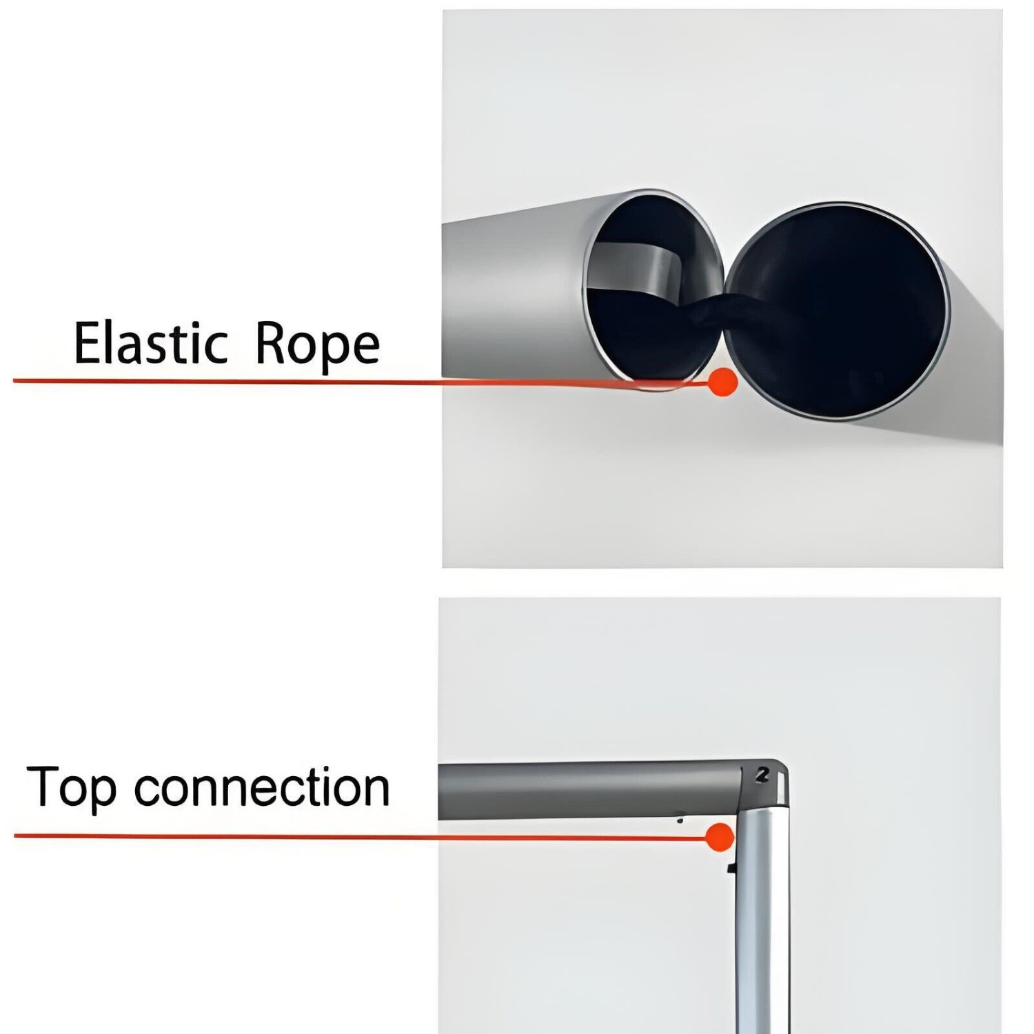 8×8 FT Tension Fabric Display Photography Backdrop Stand for Weddings Events