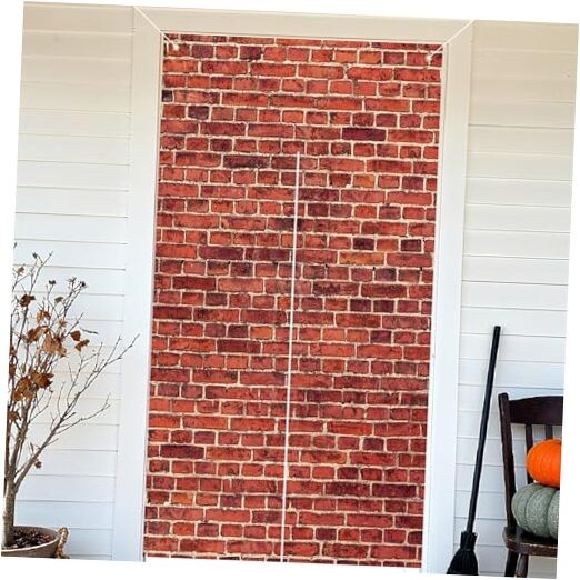 Brick Wall Backdrop Halloween Red Brick Wall Backdrop Decorations for Birthday