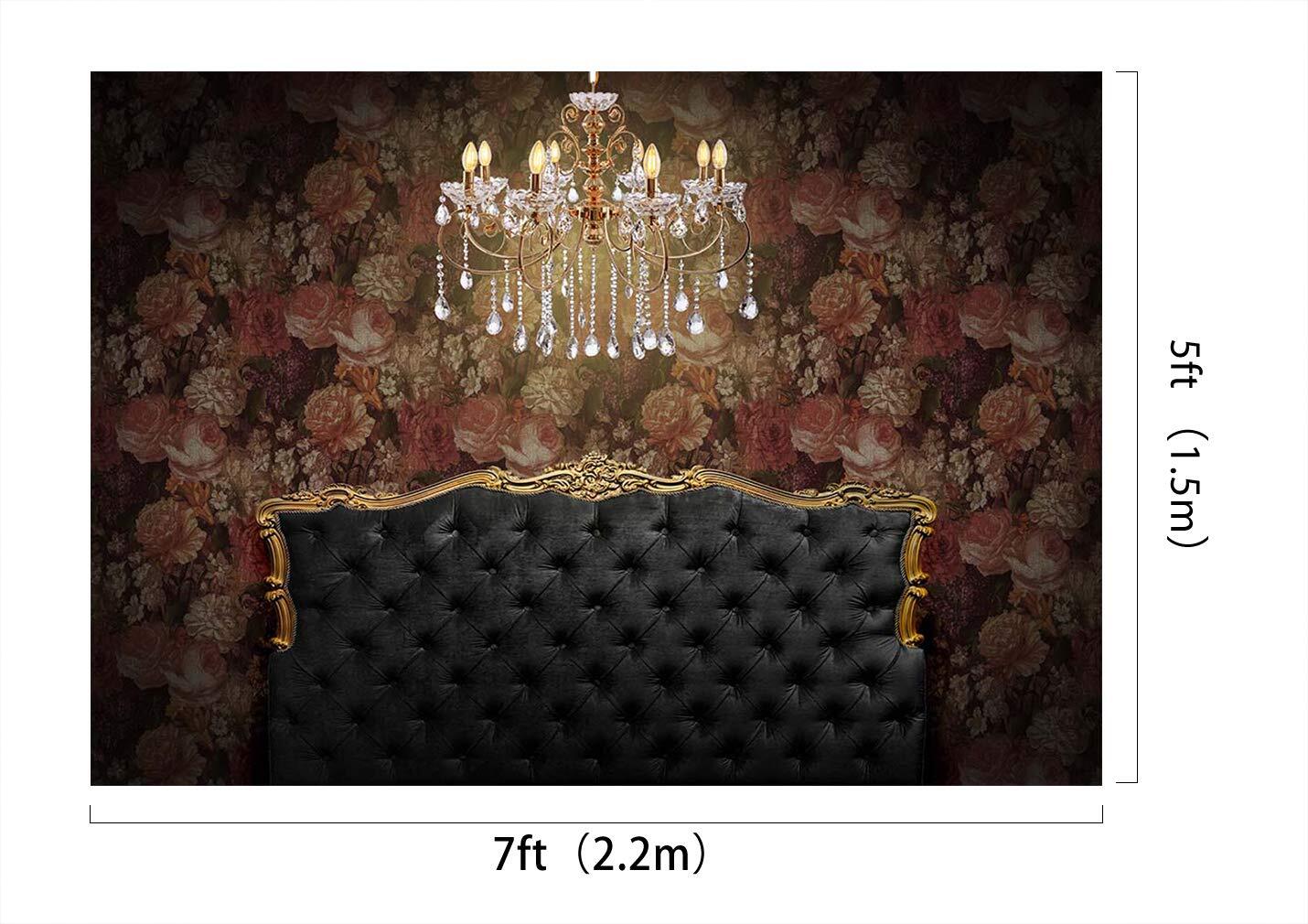 7x5ft Retro Boudoir Backdrop Headboard Photography Studio Prop Background