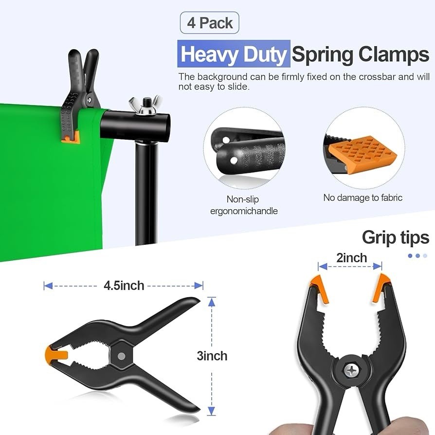 EMART 10×8.5ft Backdrop Stand for Photo Studio Adjustable Background