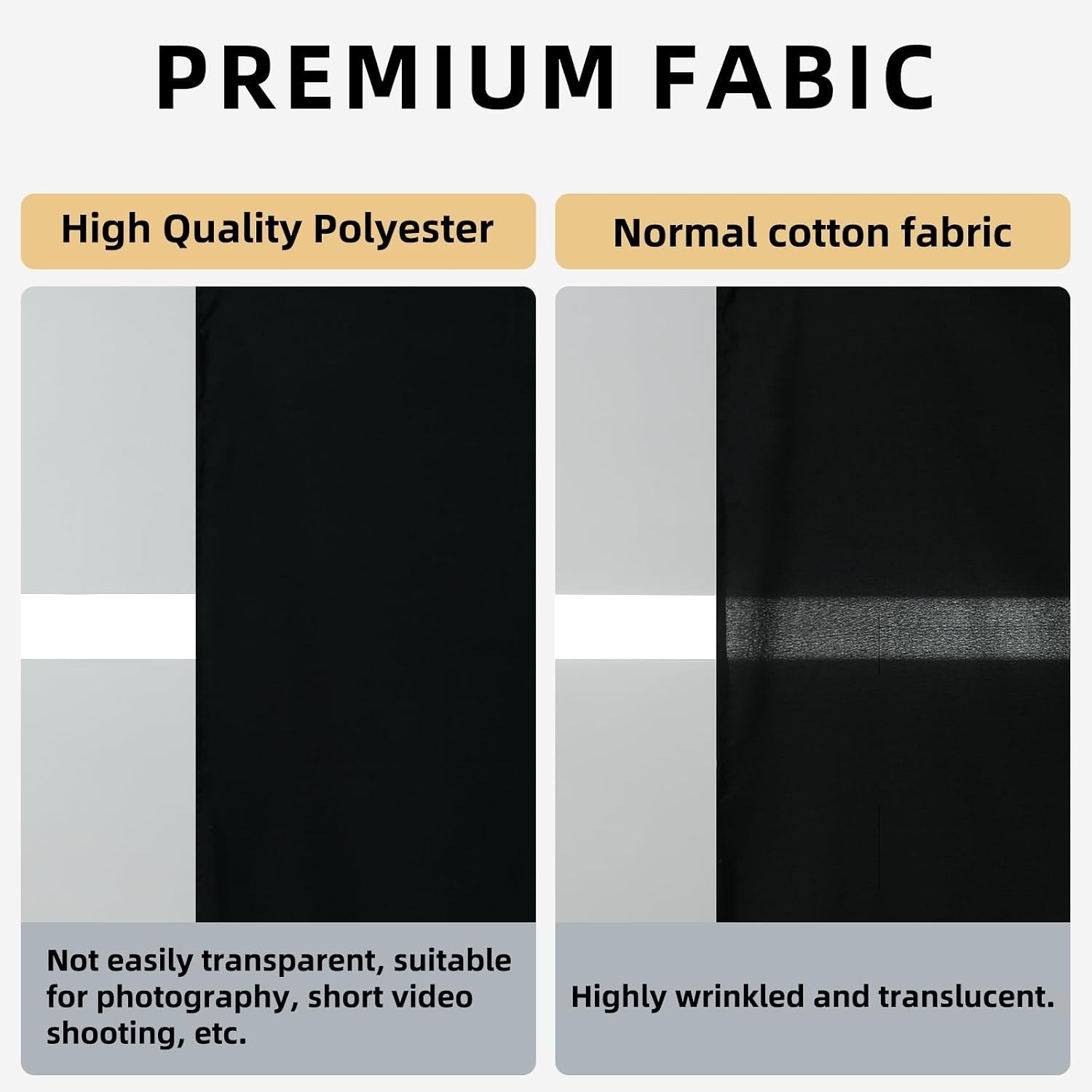 Black Photo Backdrop 5x7FT Photography Background Curtain Studio Portraits