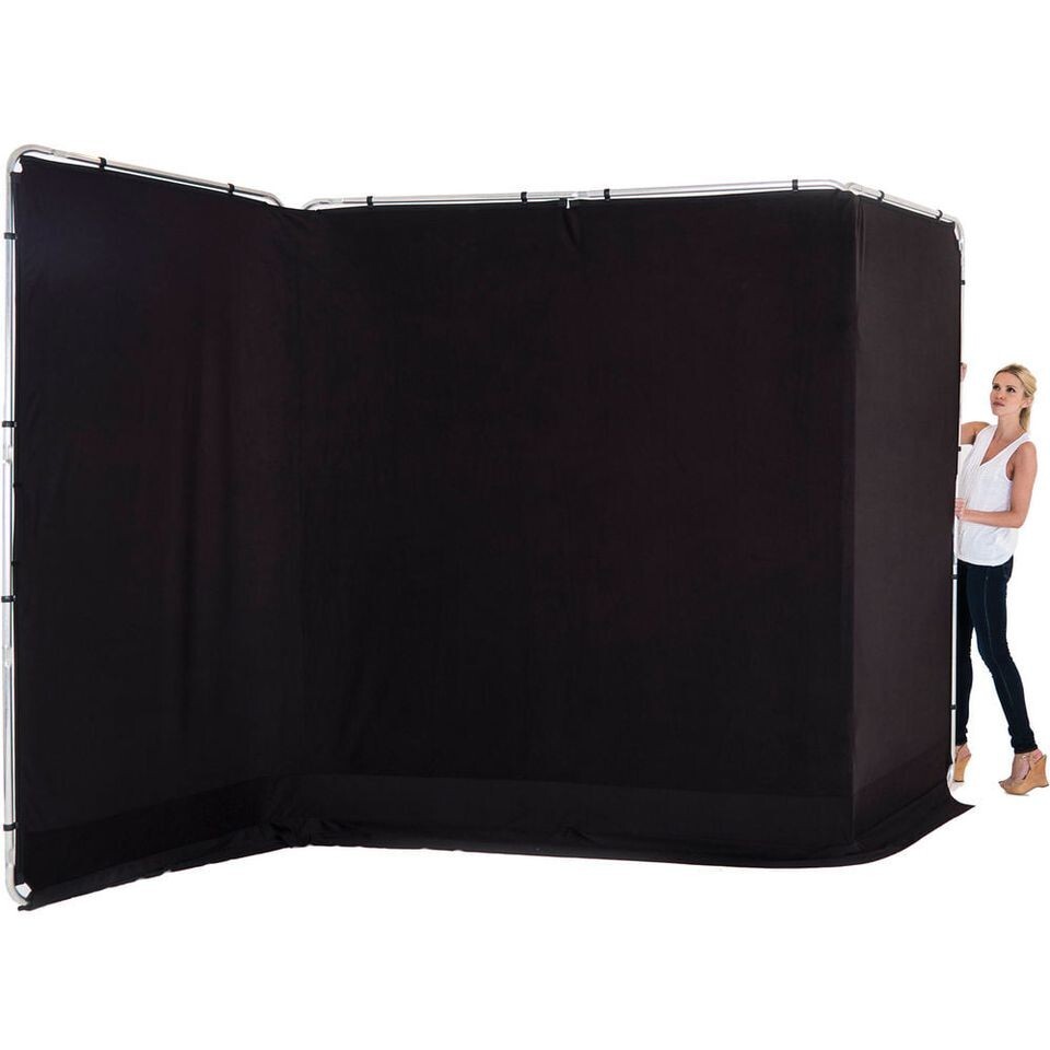 Two New Manfrotto / Lastolite Panoramic Backgrounds ( 13′ x 7.5′ ) BLACK & WHITE