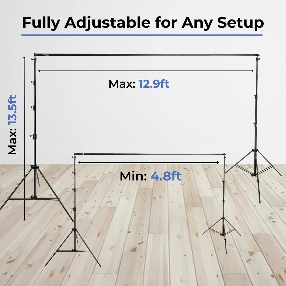Impact Backdrop Support Kit for Photography 12.9 x 13.5 ft Stand w/ Carry Bag