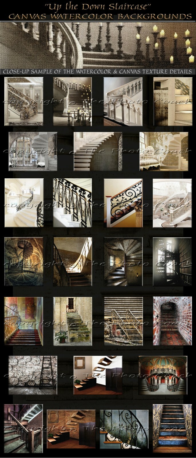 Digital Backdrops Photography Backgrounds A Best Seller Stair Case Collection 1L