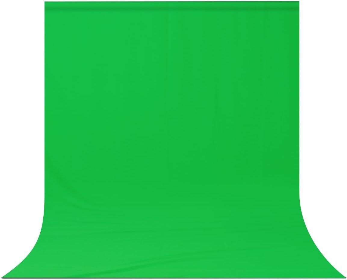 Durable 5 X 6.5 FT Polyester Green Screen – Wrinkle-Resistant & Machine Washable