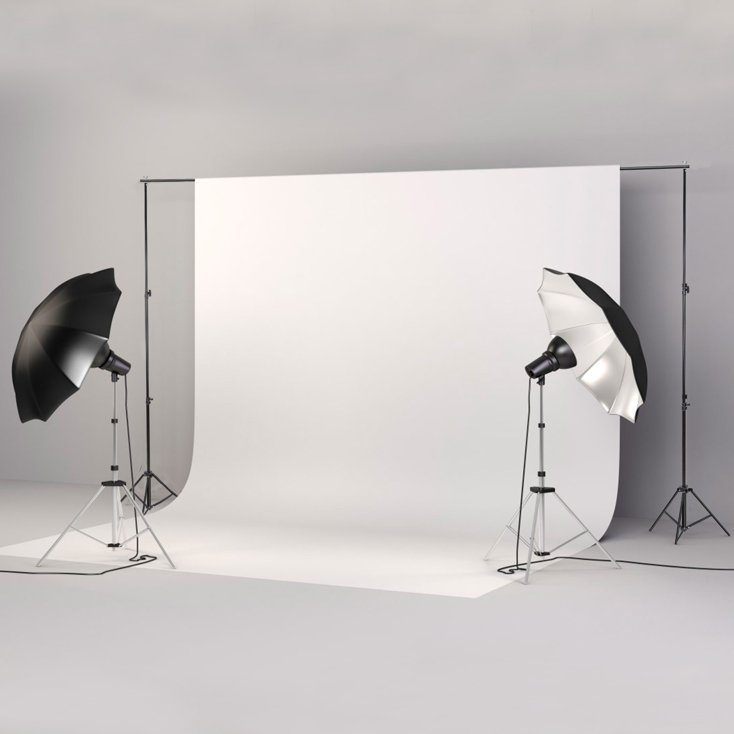 Photography 10Ft Adjustable Background Stand Support Photo Backdrop Crossbar Kit