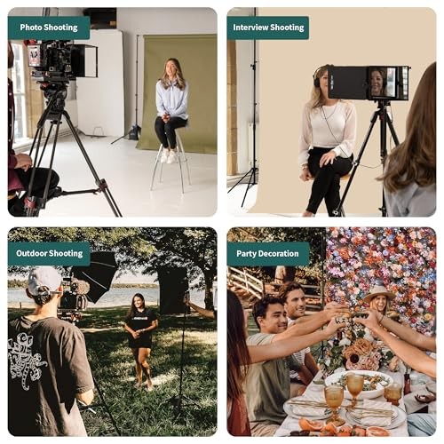 Photo Backdrop Stand 10×8.5ft 10 x 8.5ft Tripods with Threaded Crossbar